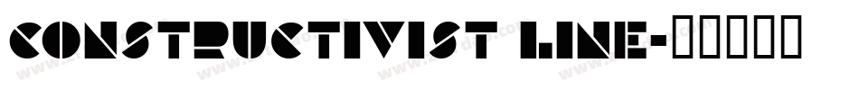 Constructivist Line字体转换